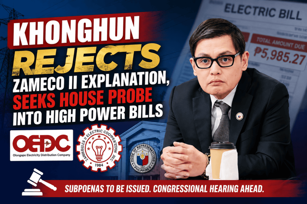 Khonghun Rejects ZAMECO II Explanation, Seeks House Probe Into High Power Bills
